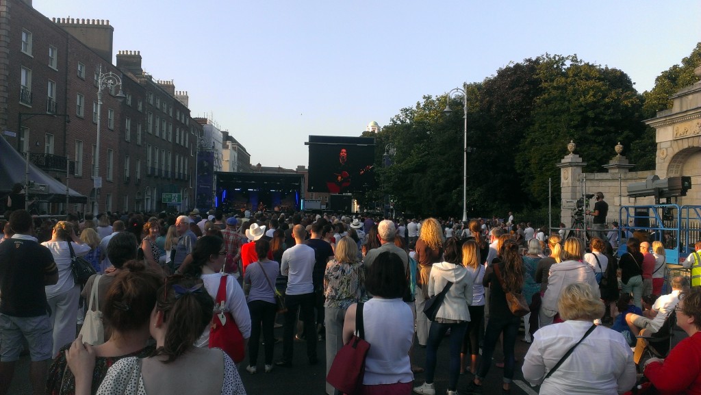 ...with a few close friends in Merrion Square